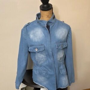 Susielady Light Blue Utility Jacket